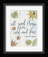 Sunny Day Words IV Framed Print