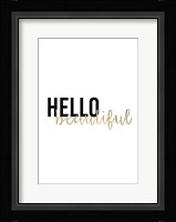 Golden Quote I Framed Print