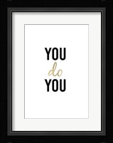 Golden Quote II Framed Print