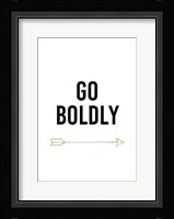 Golden Quote VI Framed Print