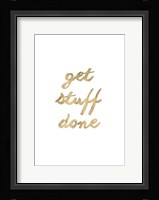 Golden Quote VII Framed Print