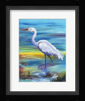 Yellow Heron II Framed Print