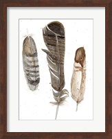 Earthtone Feathers I Fine Art Print