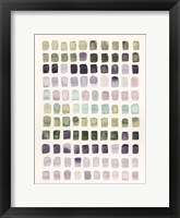 Serene Color Swatches I Framed Print