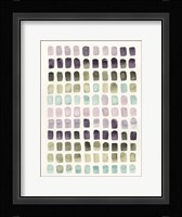Serene Color Swatches II Framed Print