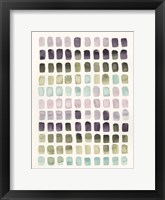 Serene Color Swatches II Framed Print