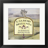 Olive Oil Labels IV Framed Print