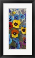 Pansy Panel III Framed Print