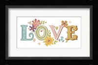 Beautiful Words I Framed Print