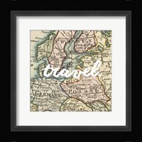 Map Words IV Fine Art Print