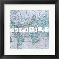 Map Words V Fine Art Print