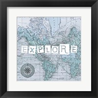 Map Words VI Fine Art Print