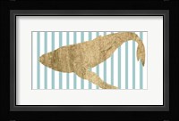 Pin Stripe Whale II Fine Art Print