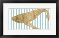 Pin Stripe Whale II Fine Art Print