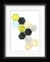 Hazed Honeycomb II Framed Print