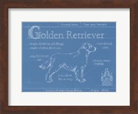 Blueprint Golden Retriever Fine Art Print