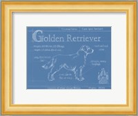 Blueprint Golden Retriever Fine Art Print