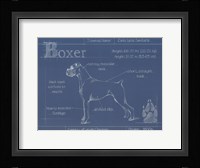 Blueprint Boxer Fine Art Print