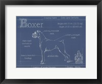 Blueprint Boxer Fine Art Print