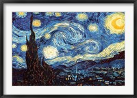 The Starry Night, June 1889 Framed Print