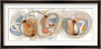 Sepia & Orange Circles Fine Art Print