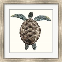 Mosaic Turtle I Fine Art Print