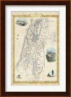 Vintage Map of Palestine Fine Art Print