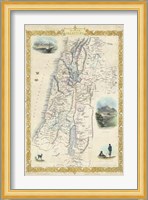 Vintage Map of Palestine Fine Art Print