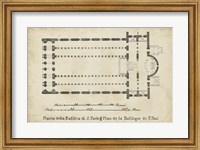 Plan for the Basilica at St. Paul's Fine Art Print