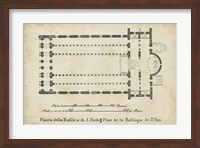 Plan for the Basilica at St. Paul's Fine Art Print
