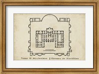 Plan for the Baths of Diocletian Fine Art Print