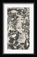 Chinese Bird's-eye View in Grey II Fine Art Print