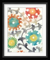 Batik Suzani I Framed Print