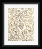 Baroque Tapestry in Gold I Fine Art Print