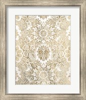 Baroque Tapestry in Gold I Fine Art Print