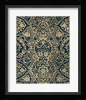 Baroque Tapestry in Aged Indigo I Fine Art Print