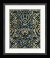 Baroque Tapestry in Aged Indigo II Fine Art Print
