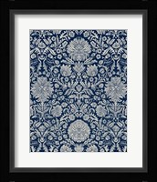Baroque Tapestry in Navy II Fine Art Print