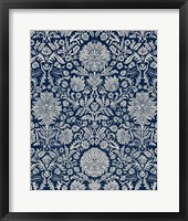 Baroque Tapestry in Navy II Fine Art Print