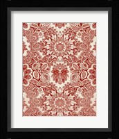 Baroque Tapestry in Red I Fine Art Print