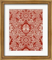 Baroque Tapestry in Red II Fine Art Print