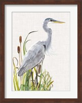 Waterbirds & Cattails I Fine Art Print