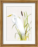 Waterbirds & Cattails IV Fine Art Print