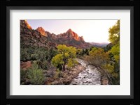 Sunset on the Watchman I Framed Print
