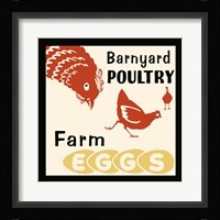 Barnyard Poultry-Farm Eggs Fine Art Print