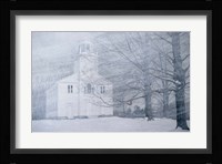 Winter  Church Yard Fine Art Print