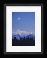 Alpenglow Moon Fine Art Print