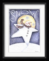 Snow Man Primative Fine Art Print