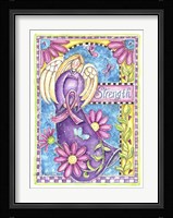Breast Cancer Awareness: Strength Angel Fine Art Print