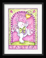 Easter Bunny with Balloon Fine Art Print